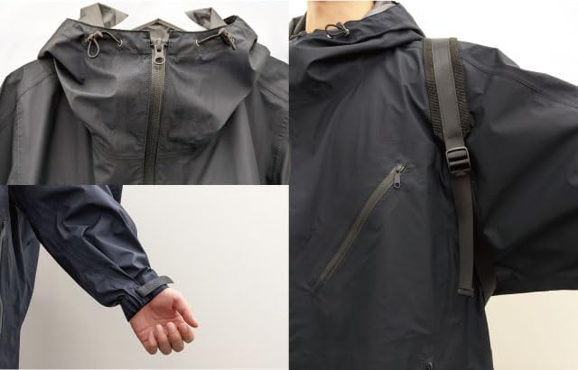 Two Flow Oversized Waterproof Dark Free Size & Raincoat, Navy,