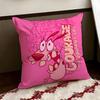 CCourage the CCowardly Dog Cushion Cover Reversible Soft Durable Pillow Cover Home  Car MultiScene Use for Daily Comfort