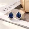 Yanbai Pear Shape Water Drop Earrings for Women - European & American Fashion, Classic Style Studs