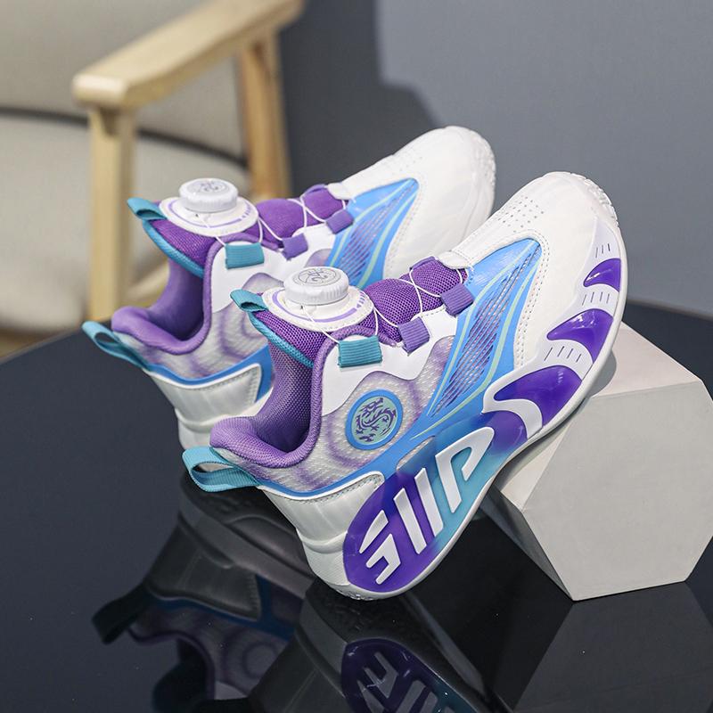 28-40 Kinder Übergröße Bequeme Atmungsaktive Modische Sport- und Freizeitschuhe High Top Basketballschuhe