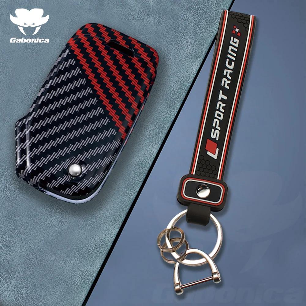 3 4 Botton Carbon Fiber Shell Fob Holder For Kia Sportage R Stinger Gt Sorento Ceed Cd Cerato Forte   Car Key Case Cover