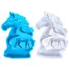 Hohle Pferdeskulpturen Form Leicht zu Entformen Silikonform Pferdestatuen Ornament Herstellungsform für DIY-Enthusiasten