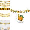 Sunflower Theme Letter Banner For Party Decor With Paper Material For Event Celebrations