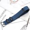 20mm 22mm Fashion Nylon Catch Leather Strap Men Women Canvas Watchband Bracelet Replacement Wrist Watch Accessories