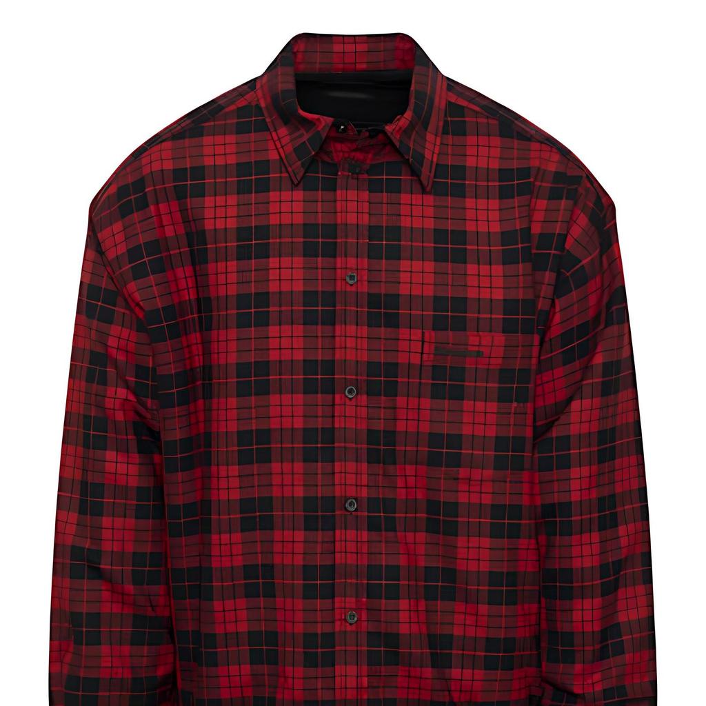 Balenciaga Shirts Men's Red Pointed Collar Moderate Other 642339TJO276167