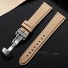 Cinturino per Orologio in Tela 20mm 22mm Rilascio Rapido Impermeabile in Pelle di Mucca per Omega per Seiko Cinturini con Fibbia Deployante a Farfalla