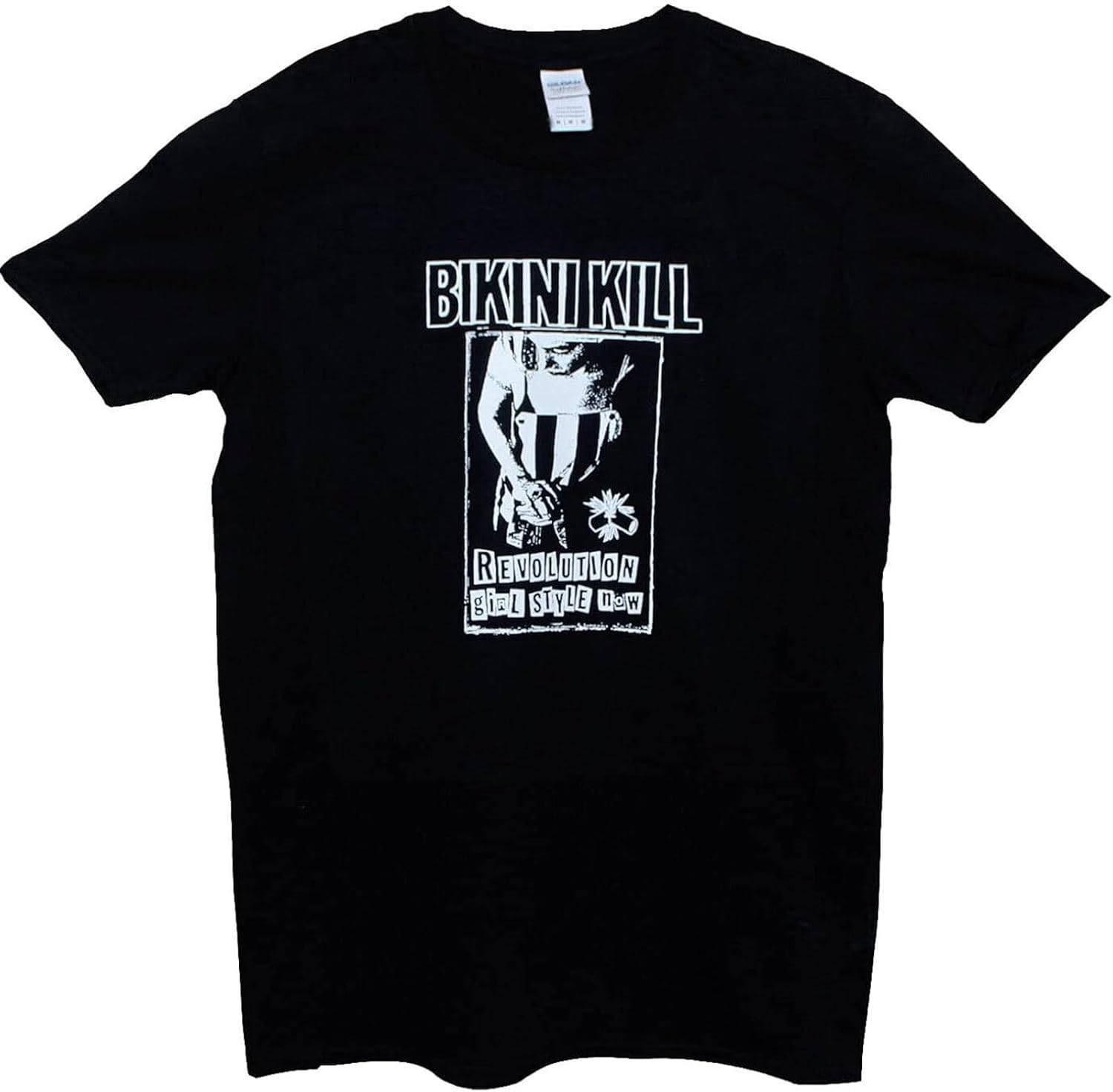 Bikini Kill Revolution Riot Grrrl Punk Rock Music T Shirt Black Unisex Mens XS