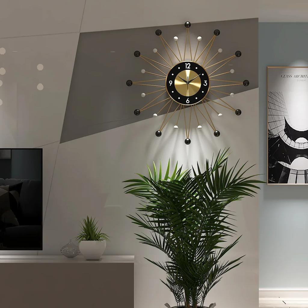 Luxury Big Wall Clock Modern Design Nordic Minimalist Silent Wall Clock Large Mediterranean Living Room Klok Home Decor