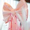 1pc Giant Pink Bow Party Decoration, Elegant Festival Event Decoration Polyester Pendant Suitable for Weddings and Celebrations