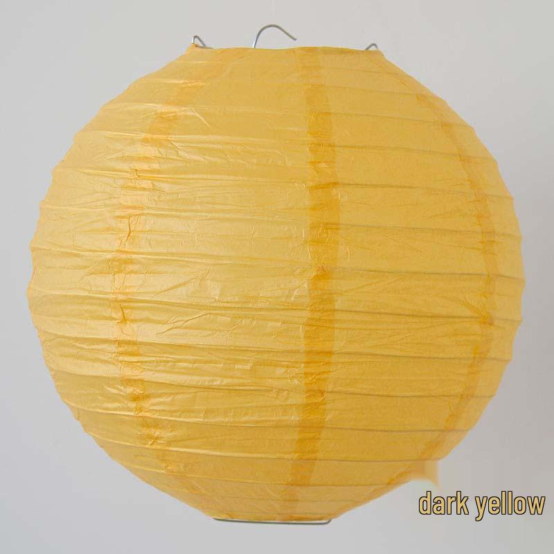Colorful Handmade Paper Lanterns for Mid-Autumn Festival - Red DIY Round Lanterns for Shopping Mall Decoration