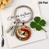 Auspicious Golden Carp Yin Yang Keychain & Ornament Accessory