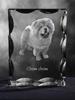 Chow Chow - Crystal with a Picture of a Dog, Glass Statuette with a Picture, Unique Frame with a Picture from Art-Dog Brand