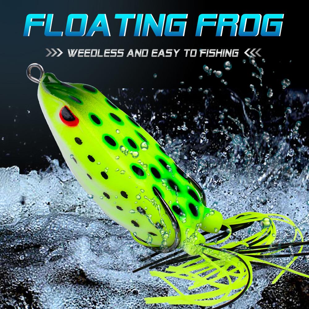 Thunderfrog Simulation Lure Bait 7cm 15g Floating Water Thunderfrog Black Fish Black Pit Long-range Floating Water Frog Bait Fake Bait