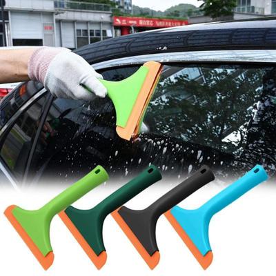 Super Flexible Silicone Squeegee Auto Water Blade Water Wiper Shower Squeegee Long Handle for Car Windshield