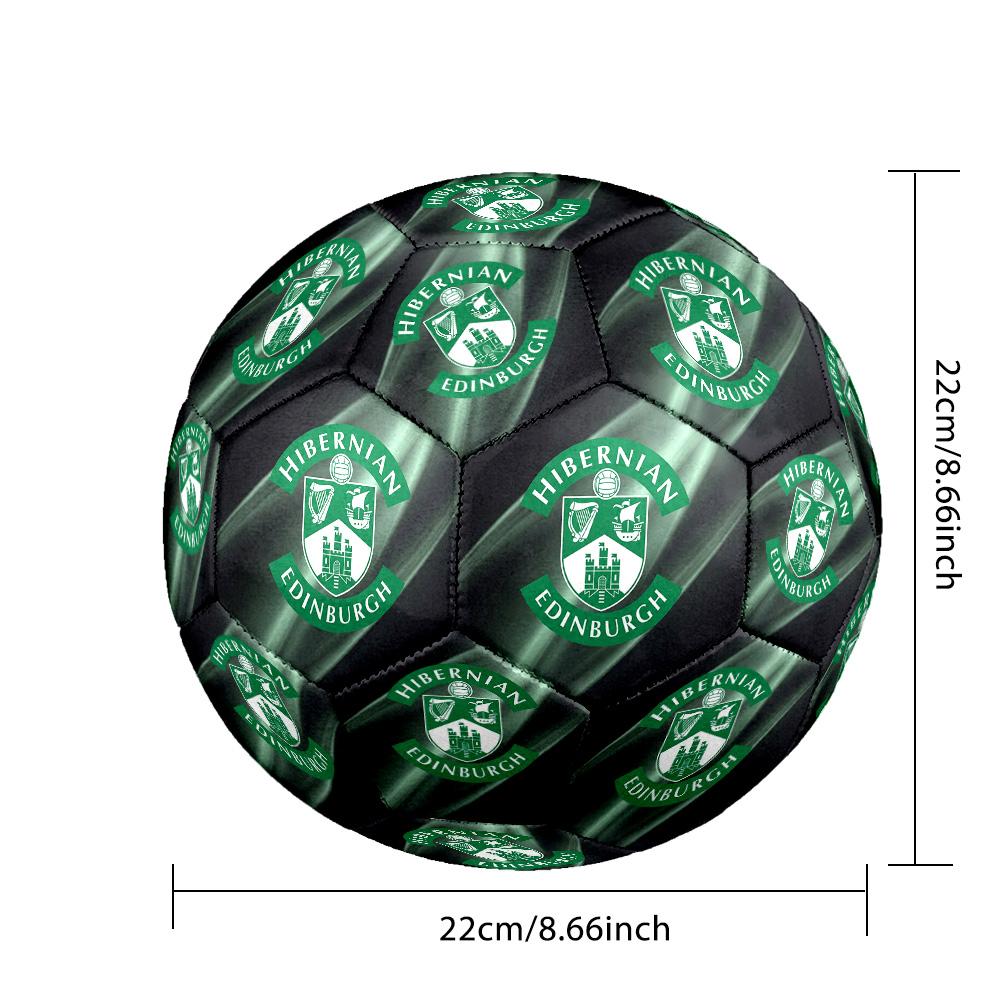 Hibernian FC Size 5 Standard Football Durable Training Match Soccer Ball for Adult Outdoor Sports