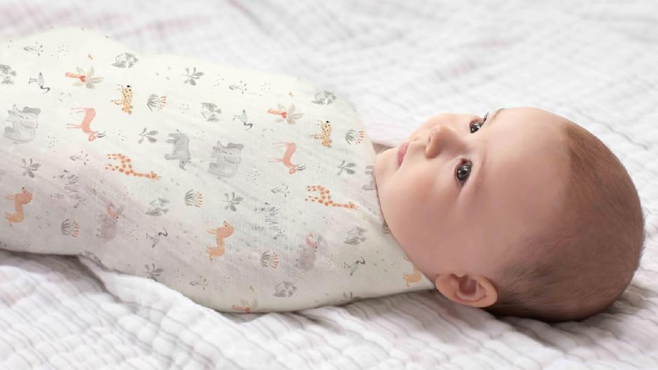 Aden Anais Essentials Swaddle Giraffe Safari 2 Pieces +