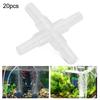 20PCS Aquarium Adapter 4-Way Joint Fish Tank Air Pump Tube Hose Fittings Connector