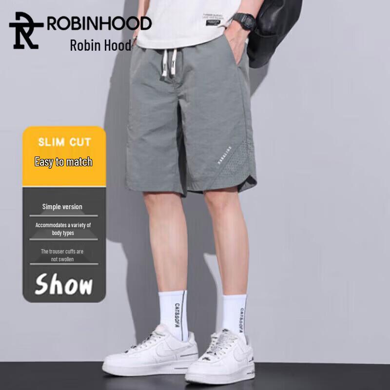 ROBINHOOD Men s Ice Silk Quick Dry Loose Straight Summer Shorts 4XL