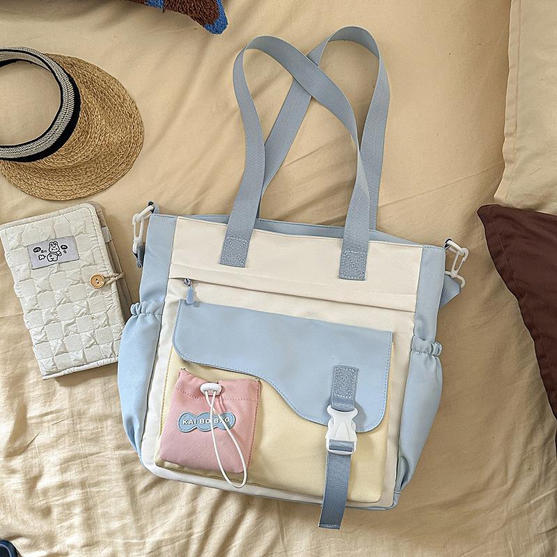 Fashion trend niche cute shoulder bag new lazy style student class tote bag