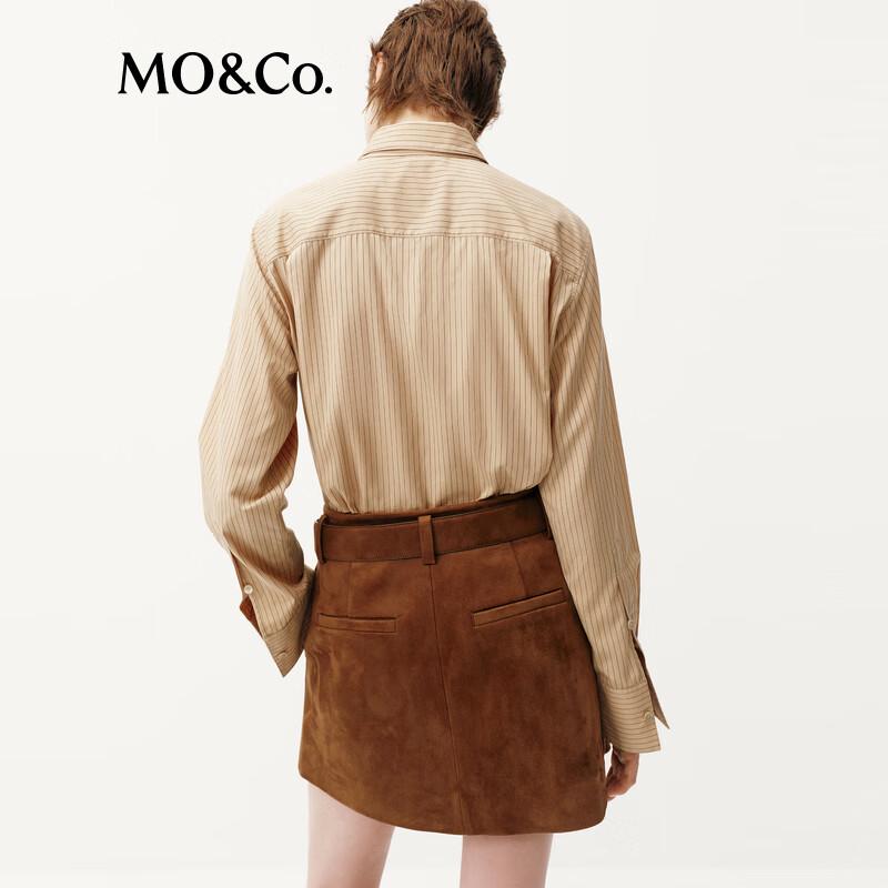 MO&Co. Striped Cardigan Shirt