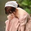 Summer Headwear Headdress with French Pastoral Triangle Hair Scarf Women Girls Lace Band