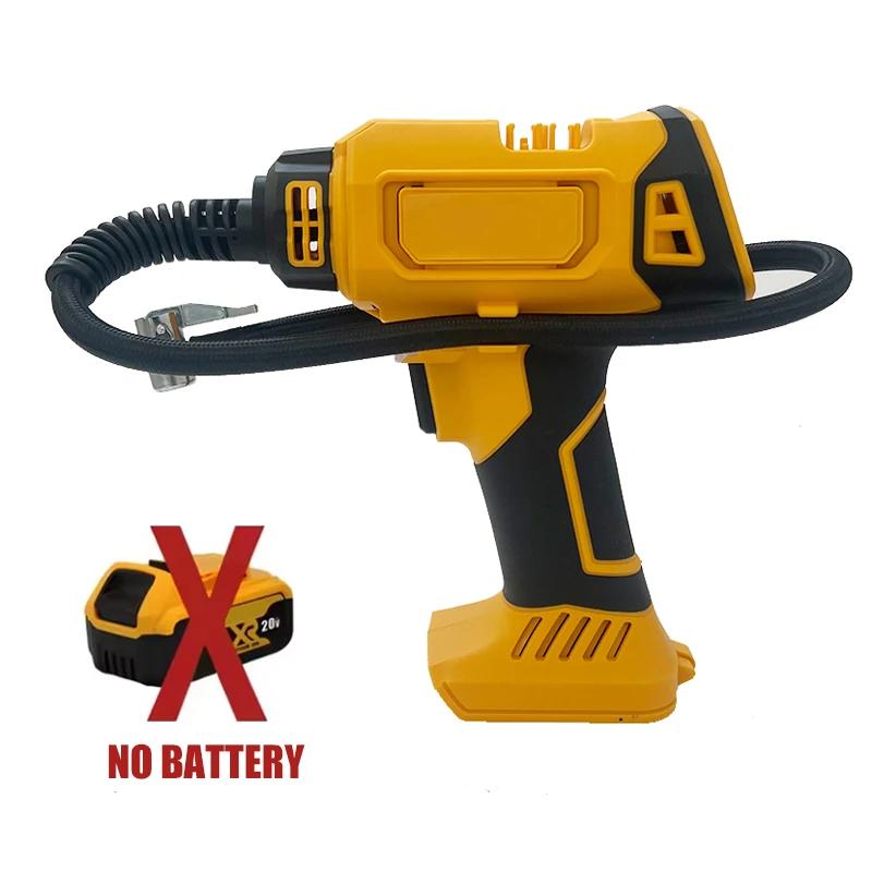 Fit Dewalt Air Compressor Automatic Tire Inflator Cordless Rechargeable Handheld Electric Pump with Digital Pressure Gauge