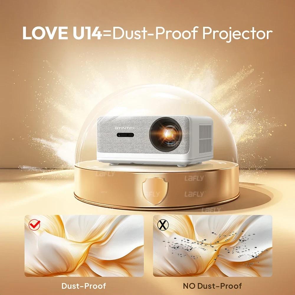 BYINTEK LOVE U14 Projector 4K Full HD 1080P Smart Bluetooth WiFi
