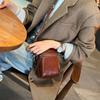2026 Spring/Summer Women's Genuine Leather Mini Crossbody Bag - Versatile Retro Phone Bag