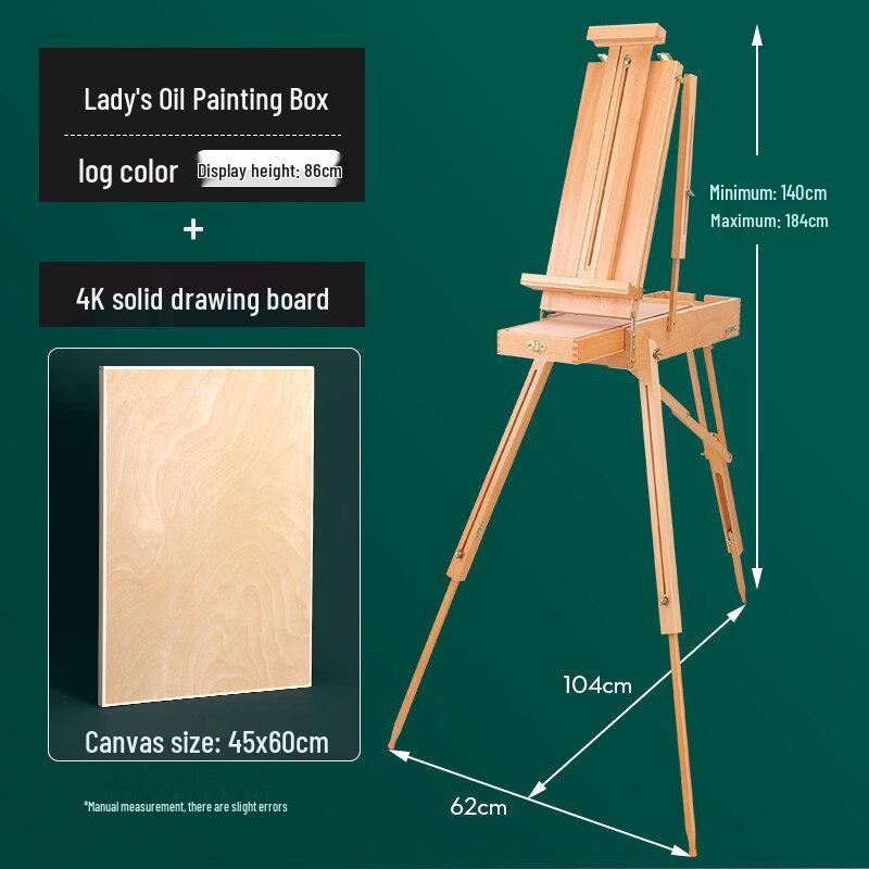 Портативный деревянный ящик-мольберт для масляной живописи Handon