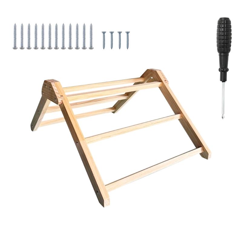 

Natural Pine Wood Poultry Perch with Antislip Suitable for Chickens Quails and Pigeons Simple Setups