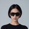 Prada Logo Arm Nylon Irregular Shape Sunglasses Unisex sunglasses Black PS03ZS1BO06F