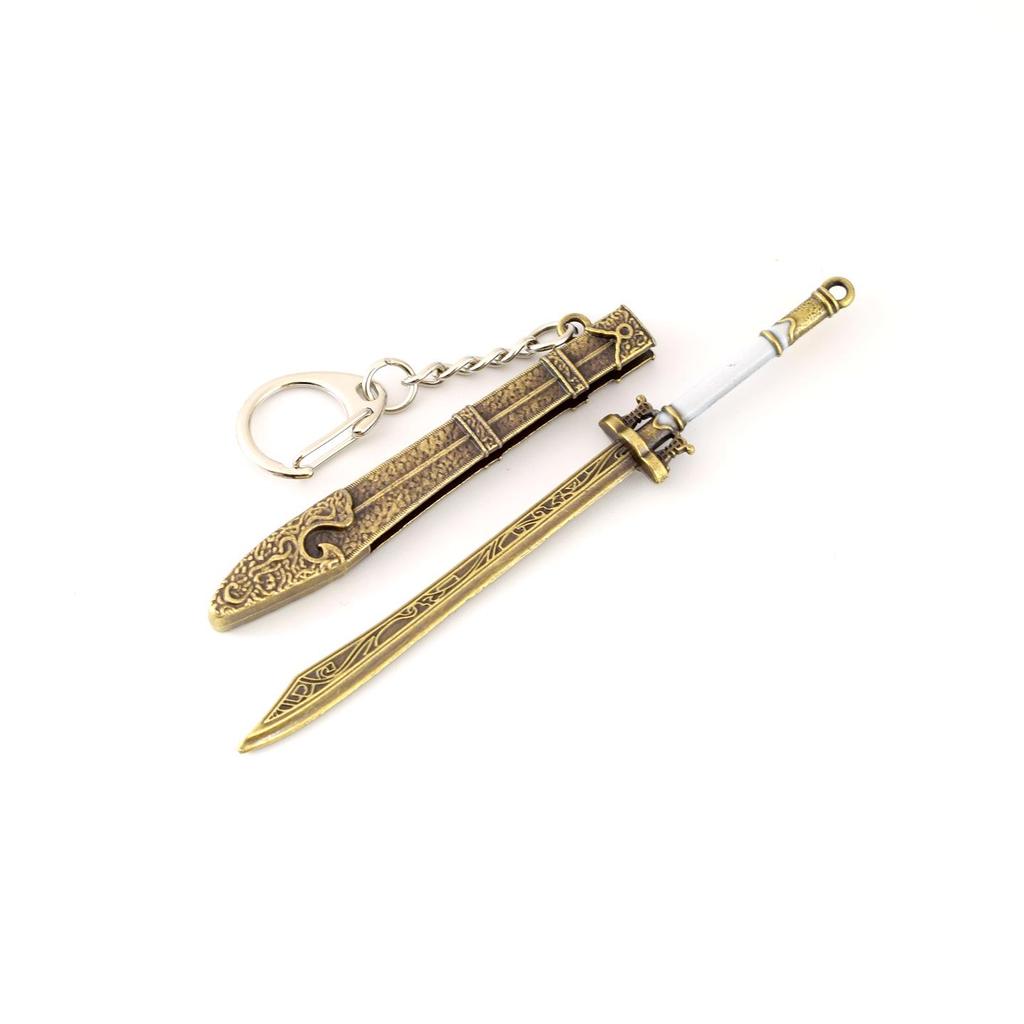 Miniature Ancient Moon Treasure Saber - 12cm Metal Sword Model (Unsharpened)