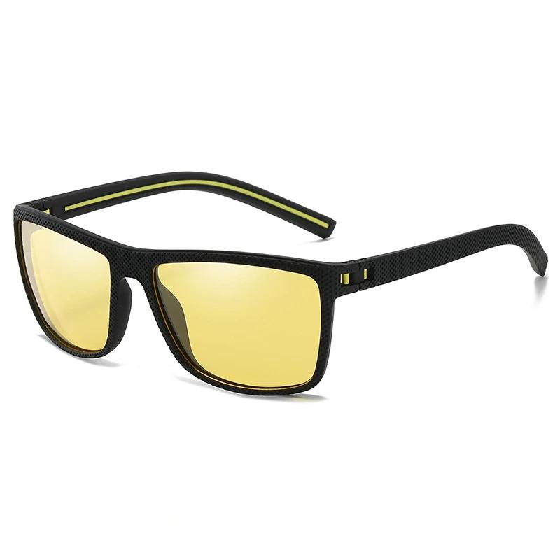 Fshionable Square Large Frame Riding Sunglasses New Men's Sports Polarized Sunglasses Outdoor Driving UV Resistant Sunglasses