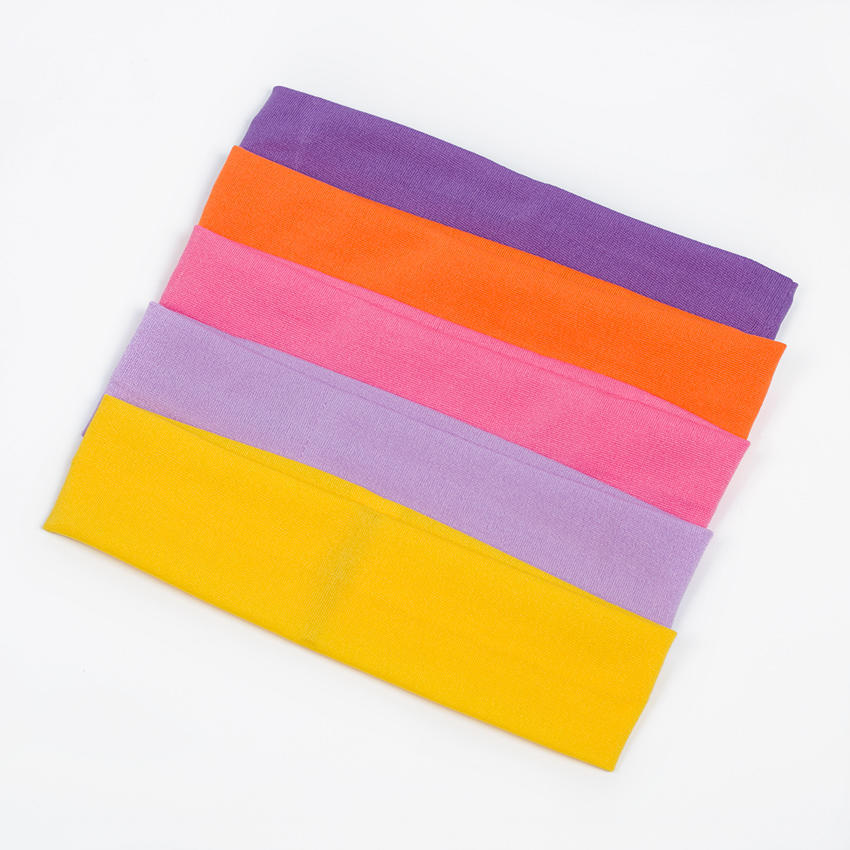 1PC Fashion Style Absorbing Sweat Headband Candy Color Hair Band Popular Sports Hair Accessories for Women Yoga Towel