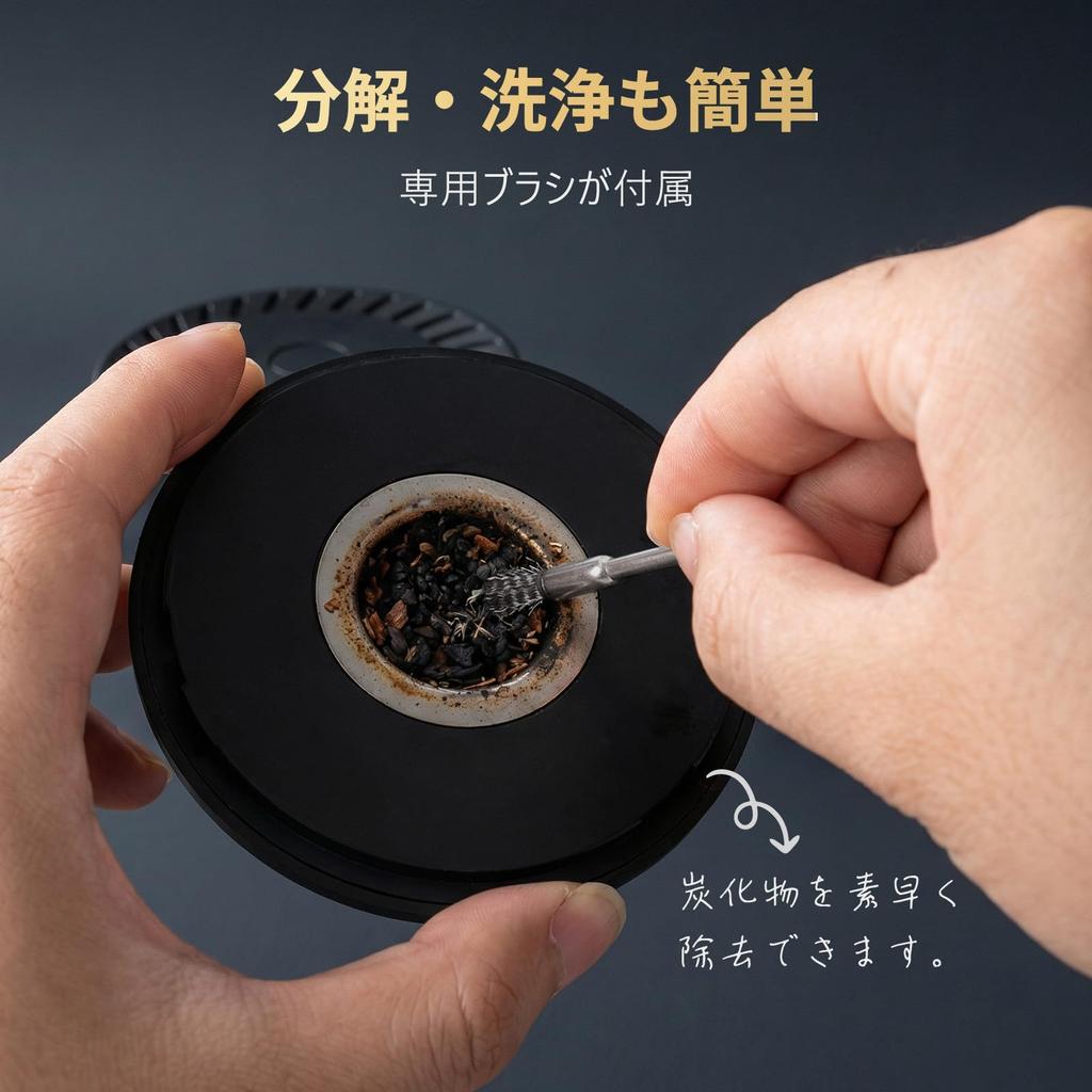 Umimile Electric Smoker, One-Touch Smoking, No Flame Required, USB Type-C Rechargeable, Glass Cover, Wooden Tray, 15cm
