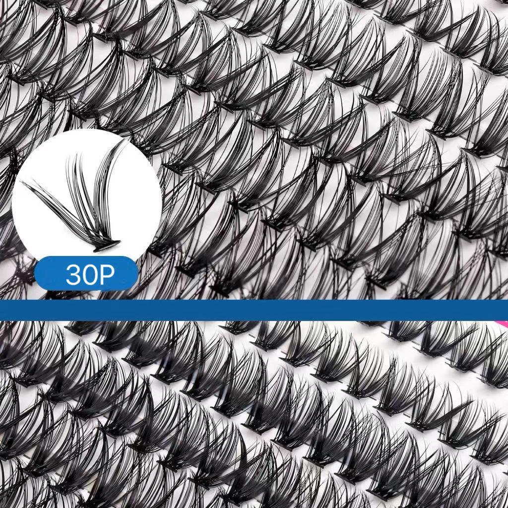 Eyelash Book: 640 Clusters with 30P40P Mix, Large Capacity & Multiple Styles - Super Soft & Dense Lashes for Europe and America