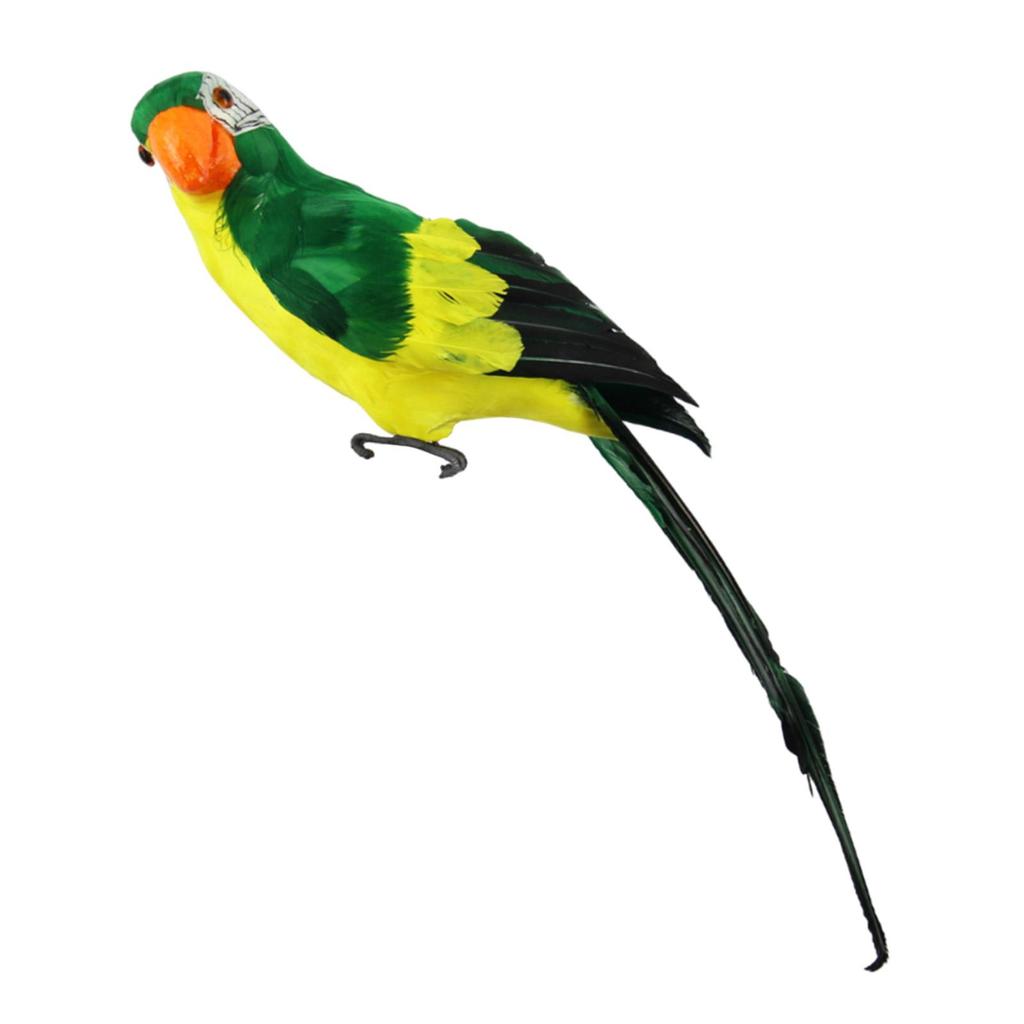 Artificial Bird 60cm Model Sculpture Lifelike Foam Bird with Claw Feather Parrot for party Patio Yard Outside