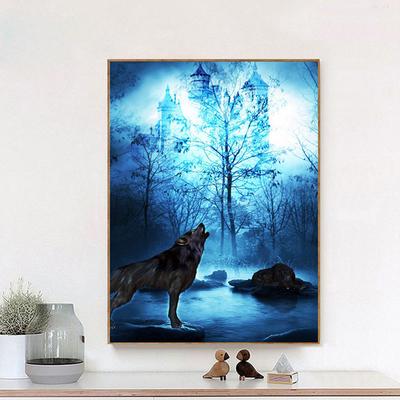 Pittura diamante lupo trapano completo diamante ricamo animale cristallo diamante arte hobby decorazione della casa