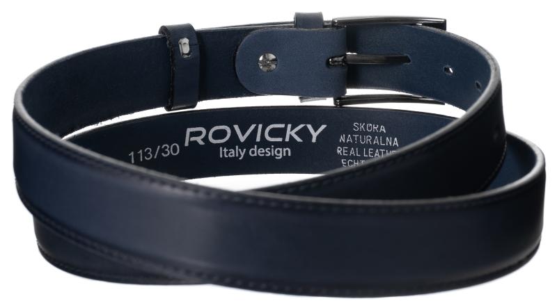 Rovicky Narrow Leather Belt PLW-R-13 BLUE