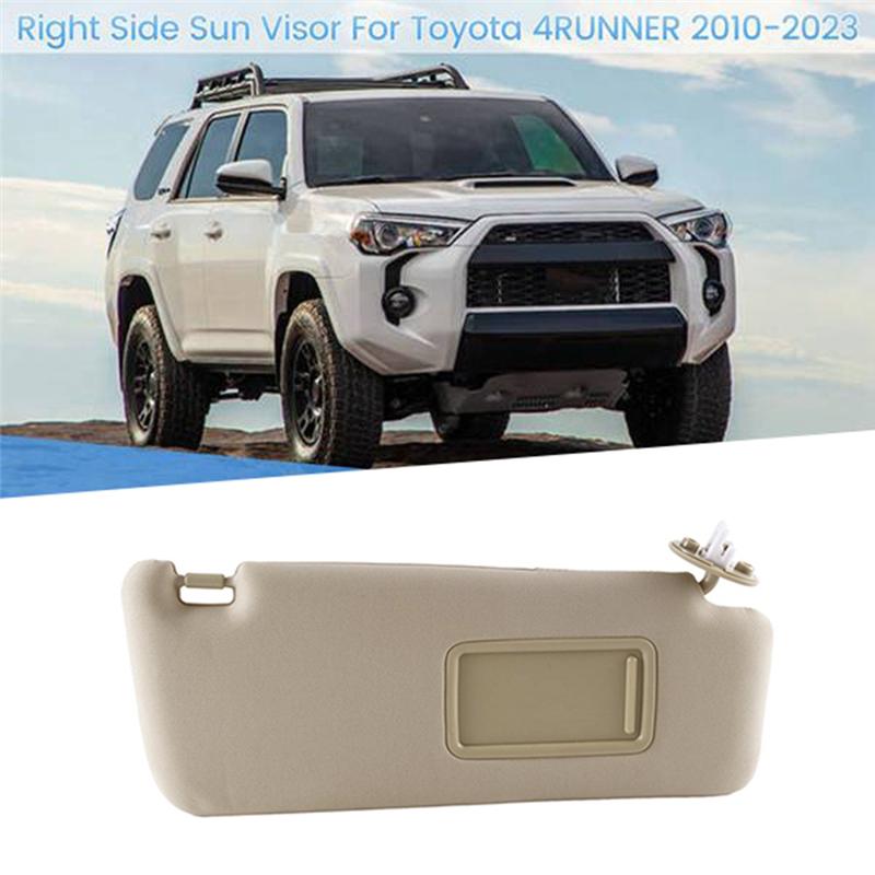 Authentic Beige Sunvisor Shades For Toyota 4RUNNER 2010- Sun Visors Vanity Mirror 74310-35B01-E1  7431035B01E1  74310-35B00-