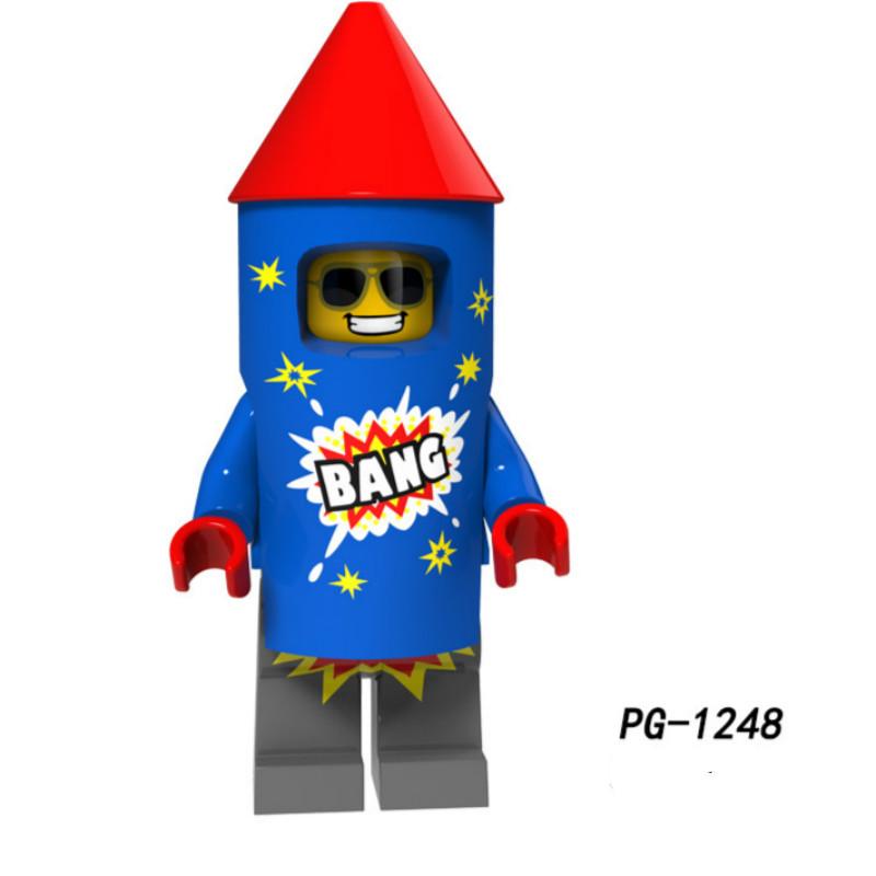 

Цирковой клоун Минифигурки Ковбойские строительные блоки Детские игрушки PG8152 1861#