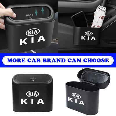 Car Trash Bin Hanging Storage Box ABS Square Pressing Trash Bin For Rio 3 K2 Ceed Cerato K3 Sportage 4 Picanto K5 Optima Sorento Forte Stinger