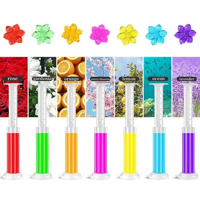 1/7Pcs Toilet Cleaner Gel Efficient Disinfection Deodorant Flower Aromatic Remove Odors Lasting Fragrance Bathroom Cleaning Tool
