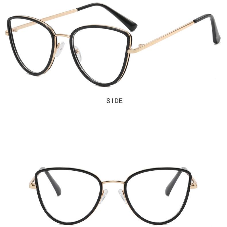 Kadın gözlükleri, anti mavi ışık modaya uygun metal gözlükler, günlük işe gidip gelme, öğrenciler için sokak fotoğrafçılığı gözlükleri