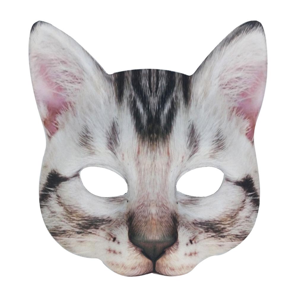 Casual Toy Halloween Cosplay Lifelike Cat Half Christmas Carnivals Party Club