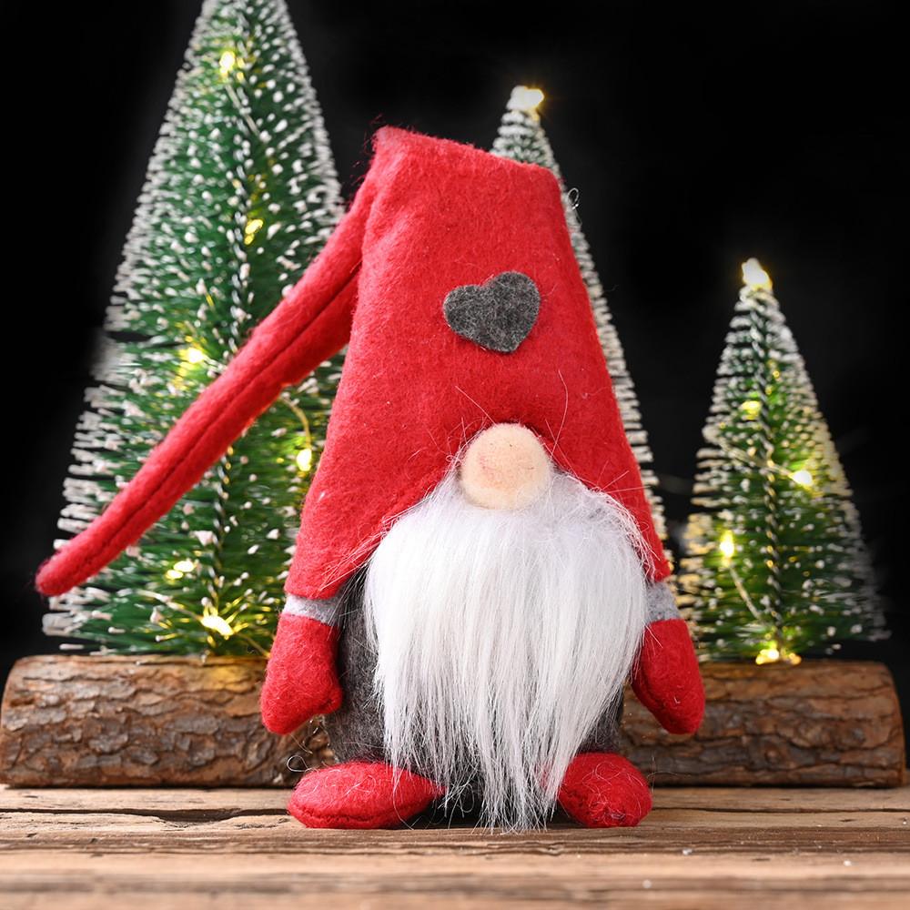 Adorable 20 Christmas Forest Elderly Love Figurine For Nordic Holiday Decorations