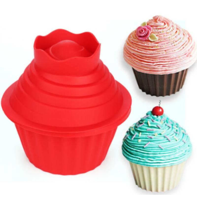 Premium Silicone Big Top Cupcake Mold For Irregular Muffin And Mousse Cakes