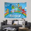 Cartoon SSesame Cookies SStreet Colorful Tapestry Wall Hanging Bohemian Wall Tapestries Mandala Wall Art Decor