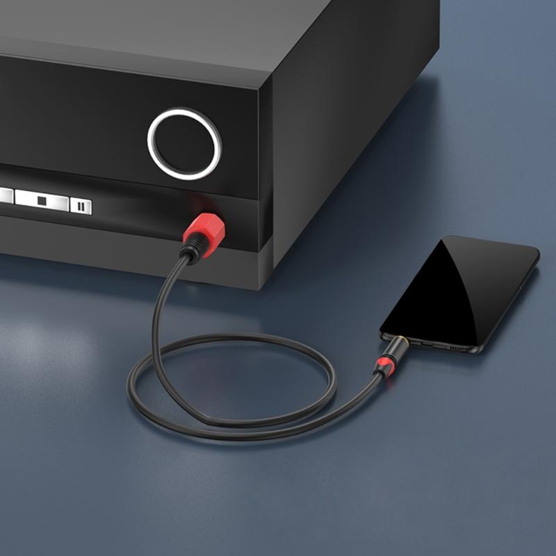 3.5mm To 3Pin Female Auditory Cable With Metal Connectors For Smartphones Tablets Mixers And Active Speakers