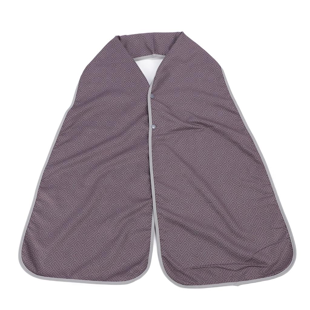 Adult Bib Scarf Double Sided Snap Button Skin Friendly Elderly Dining Clothing Protector for Eating